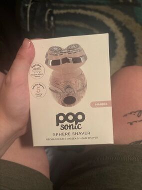 Pop Sonic Marble Sphere Shaver - Pink Marble
